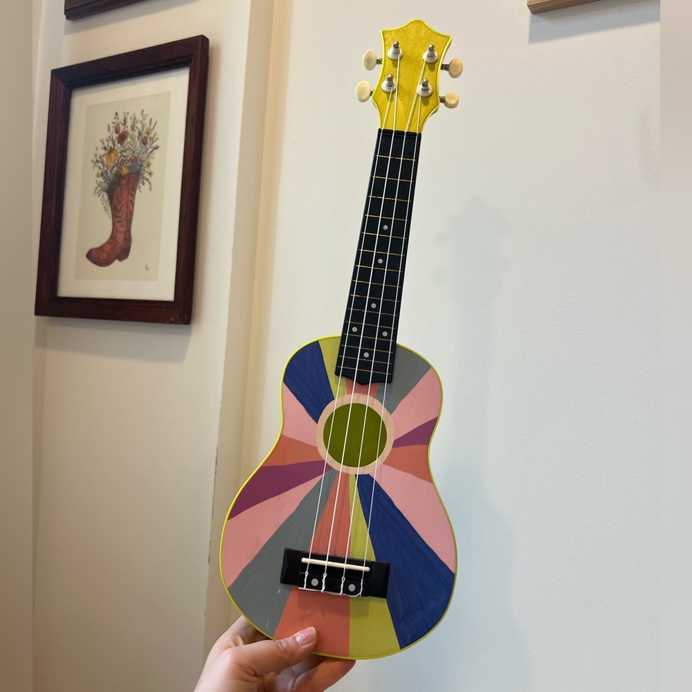 Anthropologie Rainbow Ukulele